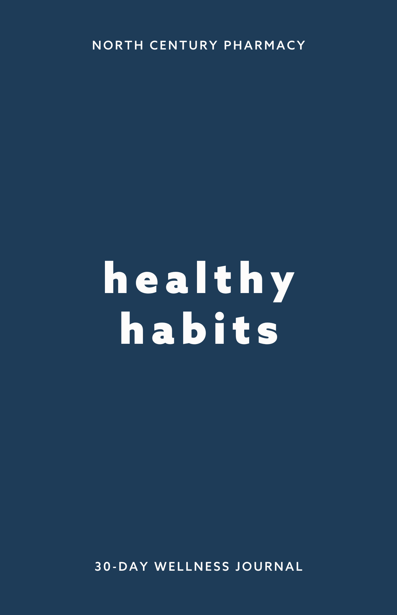 Healthy Habits 30-Day Journal cover