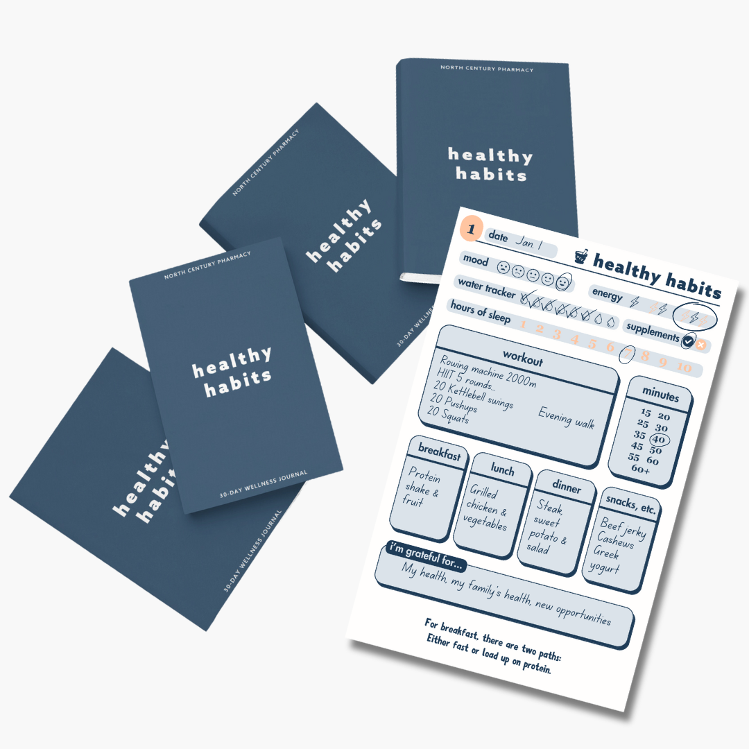 North Century Pharmacy Healthy Habits 30-Day Wellness Journal bundle